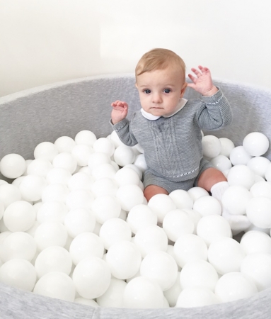 grey baby ball pit